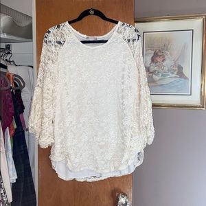 white blouse with design